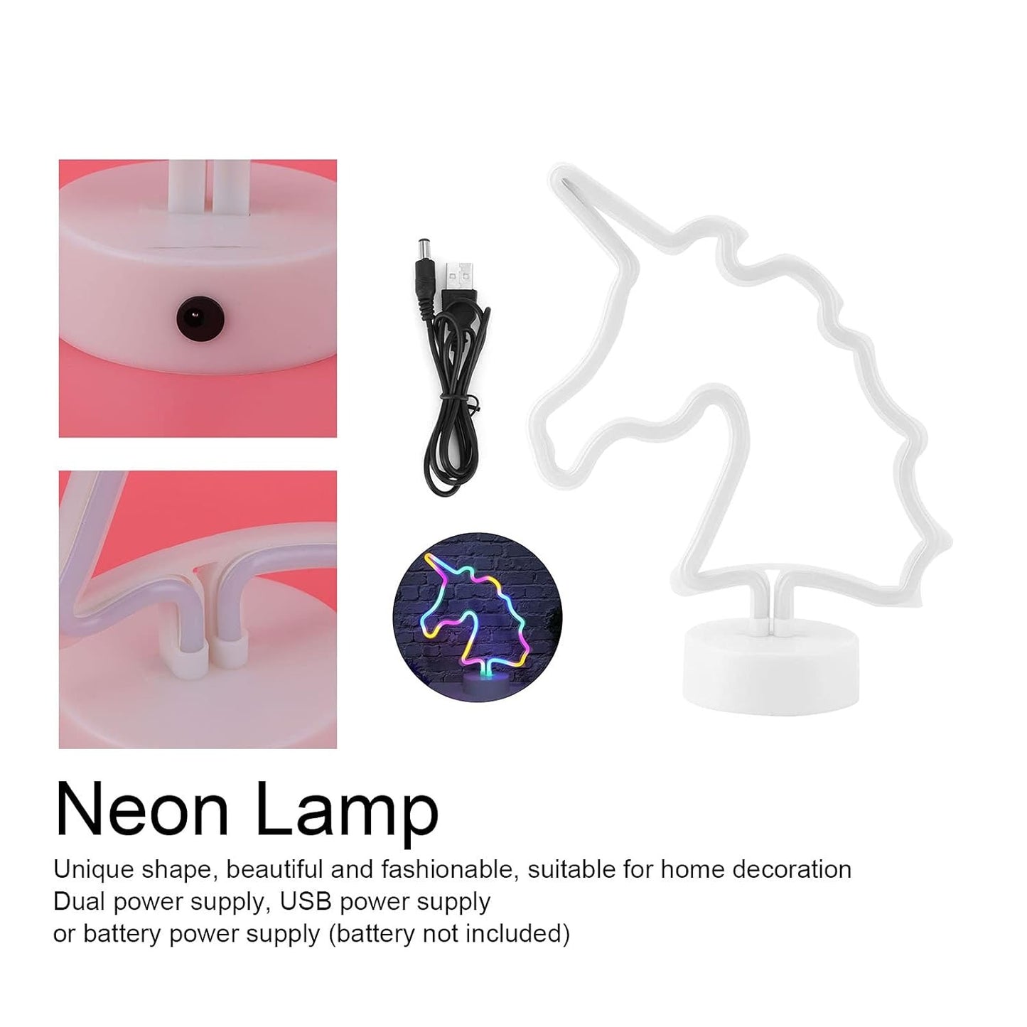 Unicorn Neon LED Night Light