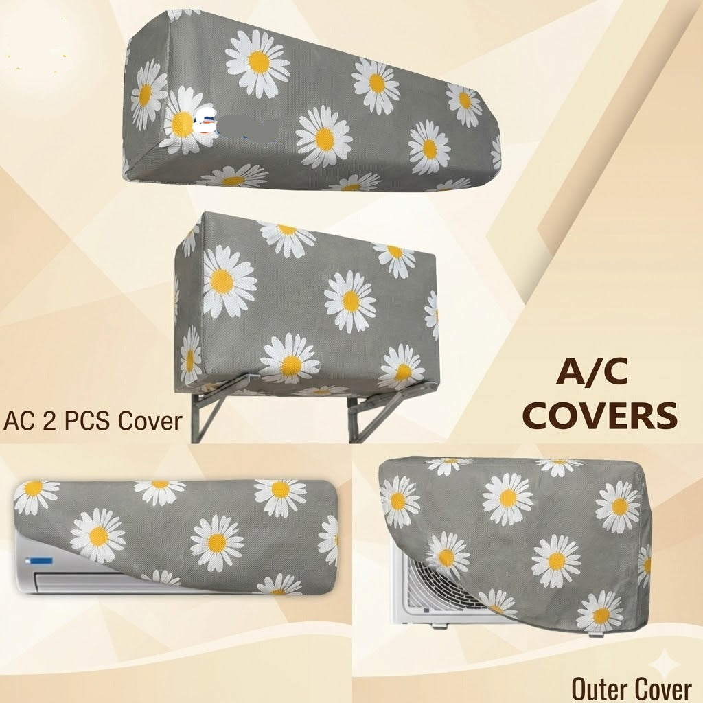 Flower Printed AC Inner & Outer Cover