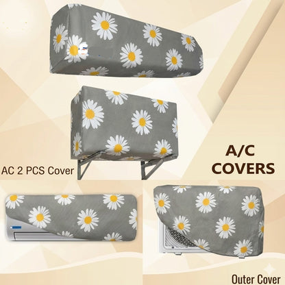 Flower Printed AC Inner & Outer Cover