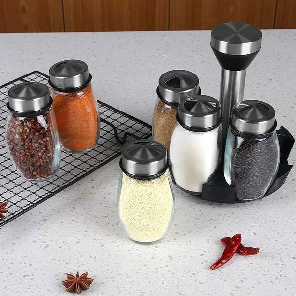 Rotating Spice Jar Set