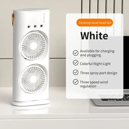 Double-Ended Spray Water Mist Fan