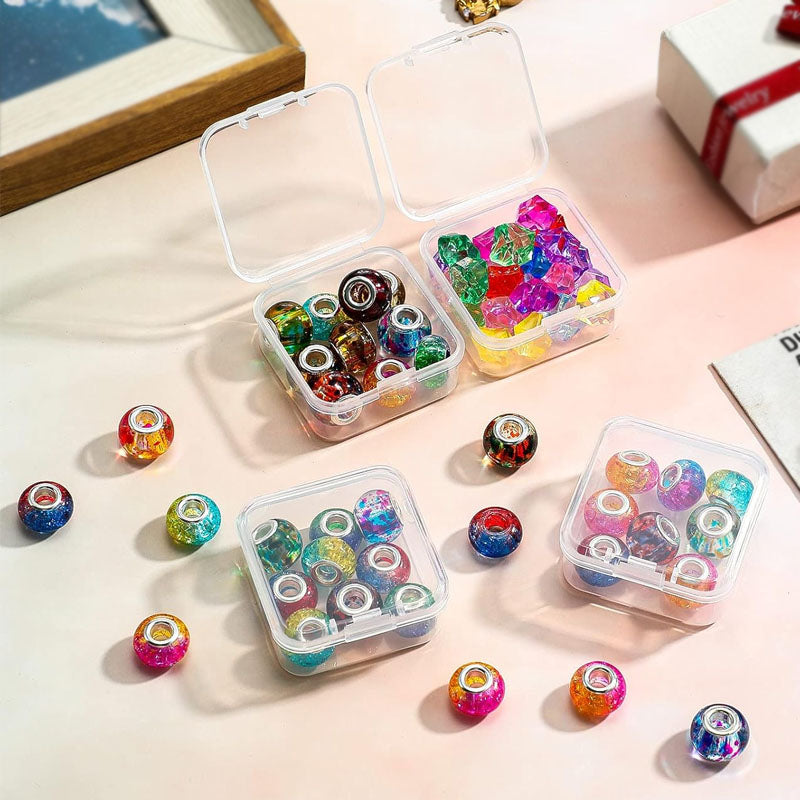 10PCs Transparent Mini Jewelry Storage Box