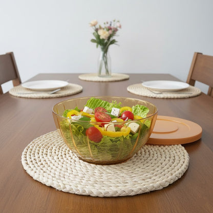 Unbreakable Plastic Food Bowl with Lid