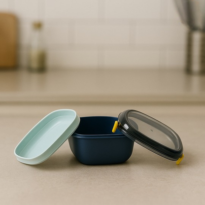 Square Airtight Lunch Box With Spoon 700ml