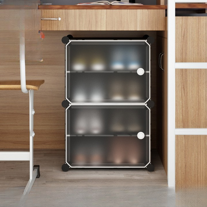 Attachable Cube Cabinet & Shoes Rack