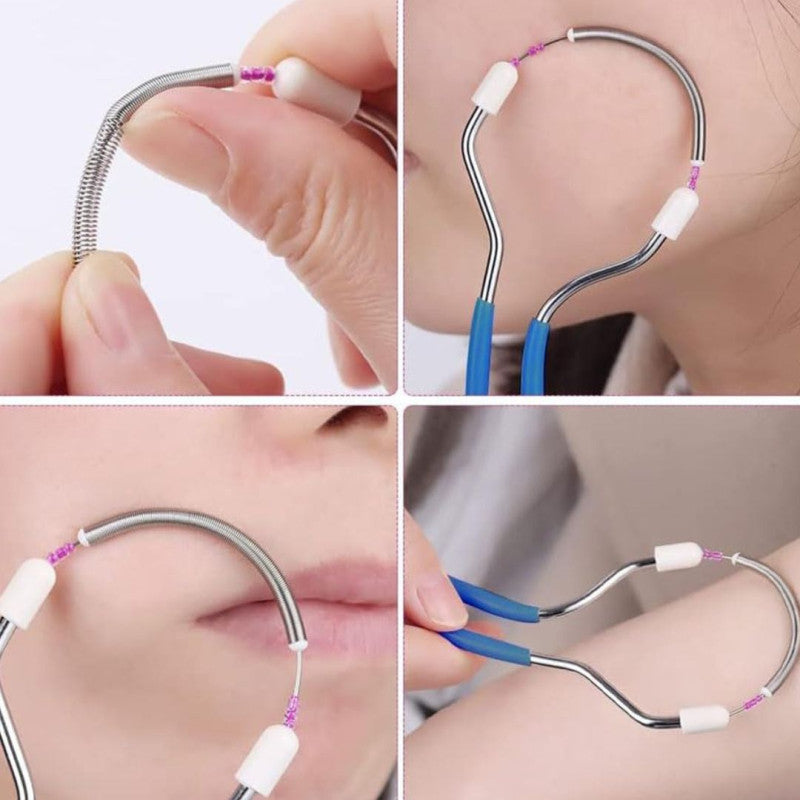 Portable Spring Facial Hair Removal Tool