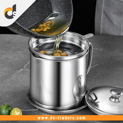 Stainless Steel Oil Pot (1.3 L)