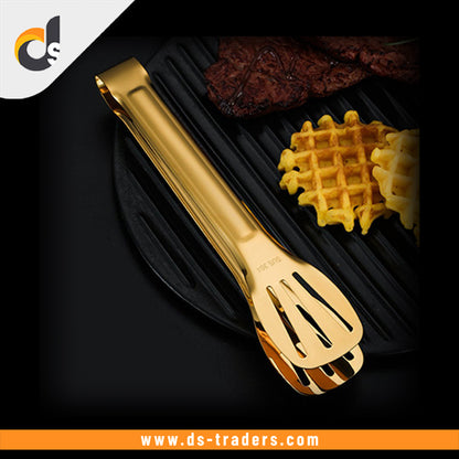 Stainless Steel Golden Food Tong