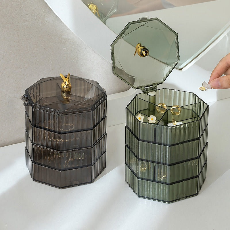 4 Layer Rotating Jewelry Storage Organizer