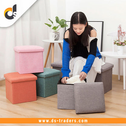 Sofa Style Foldable Storage Stool