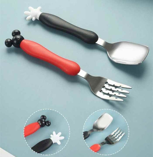 Mickey Mouse Fork And Spoon For Kid