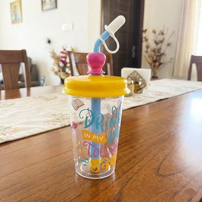 Cartoon Printed Kids Straw Juice Cup