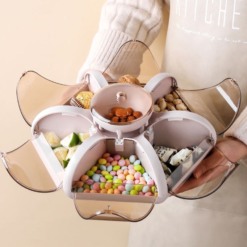 Lotus Shape Dining Table Storage Organizer