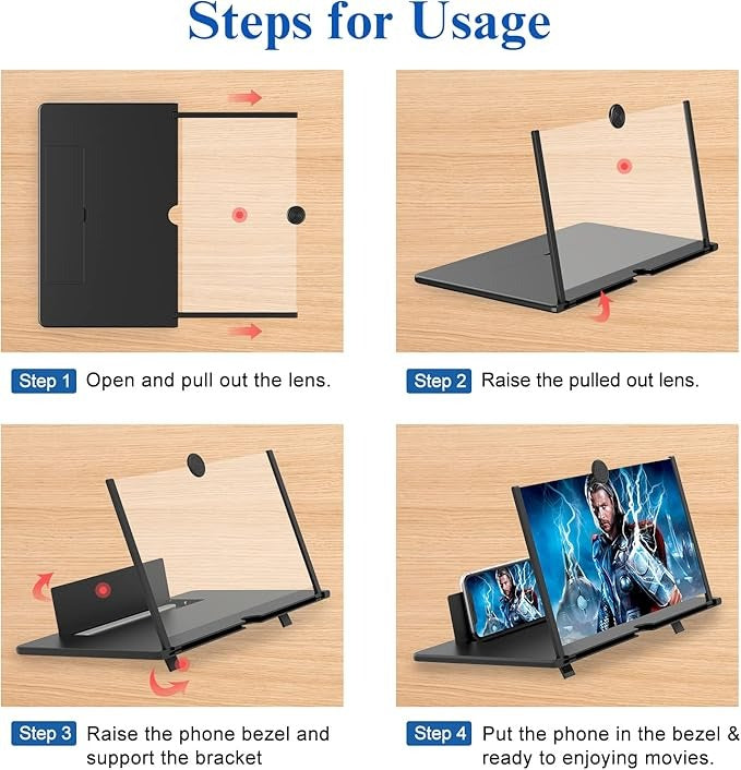 Smart Phone Screen Magnifier For All Phones Screen Amplifiers Projector.