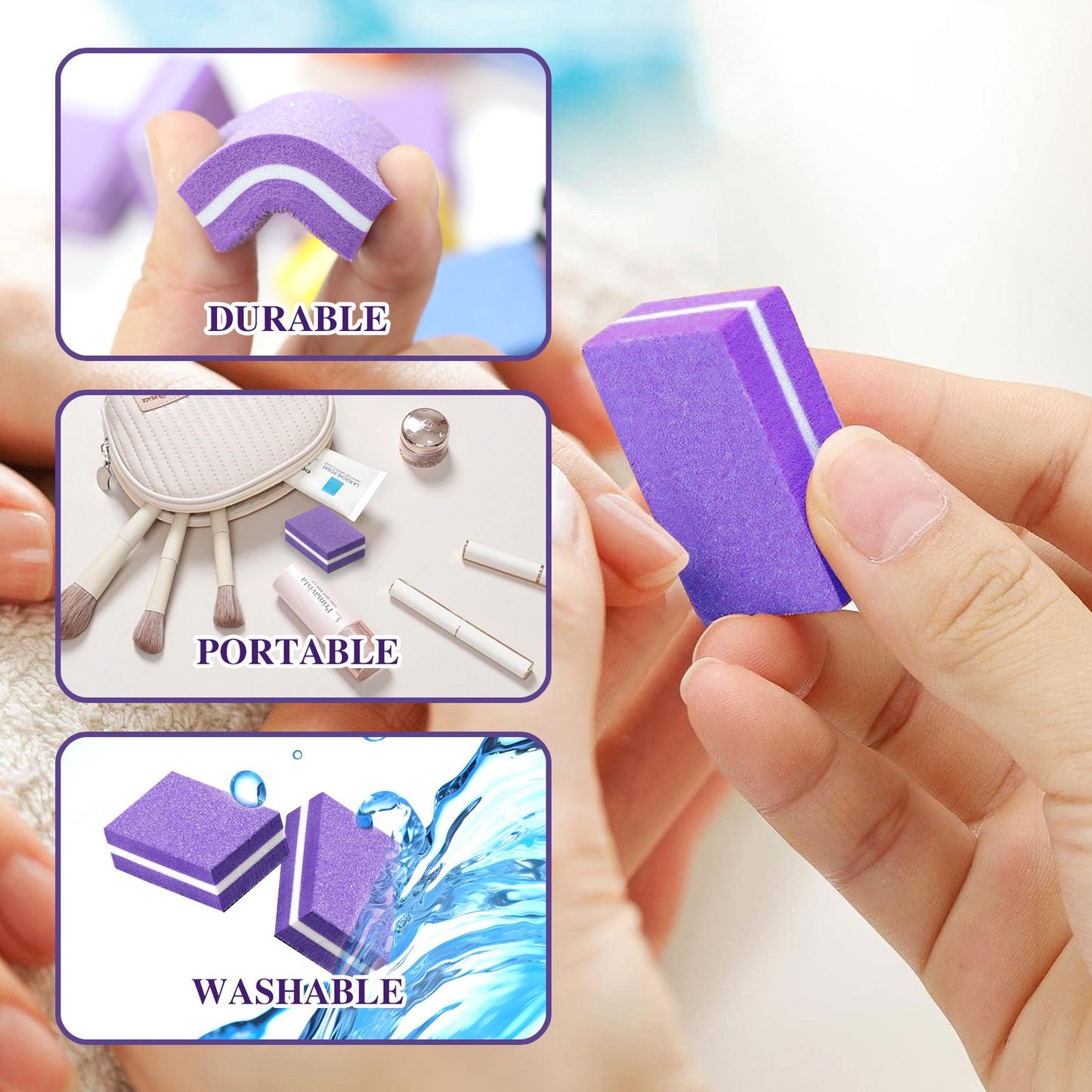 Pack Of 4 - Mini Nail Filer Sponge
