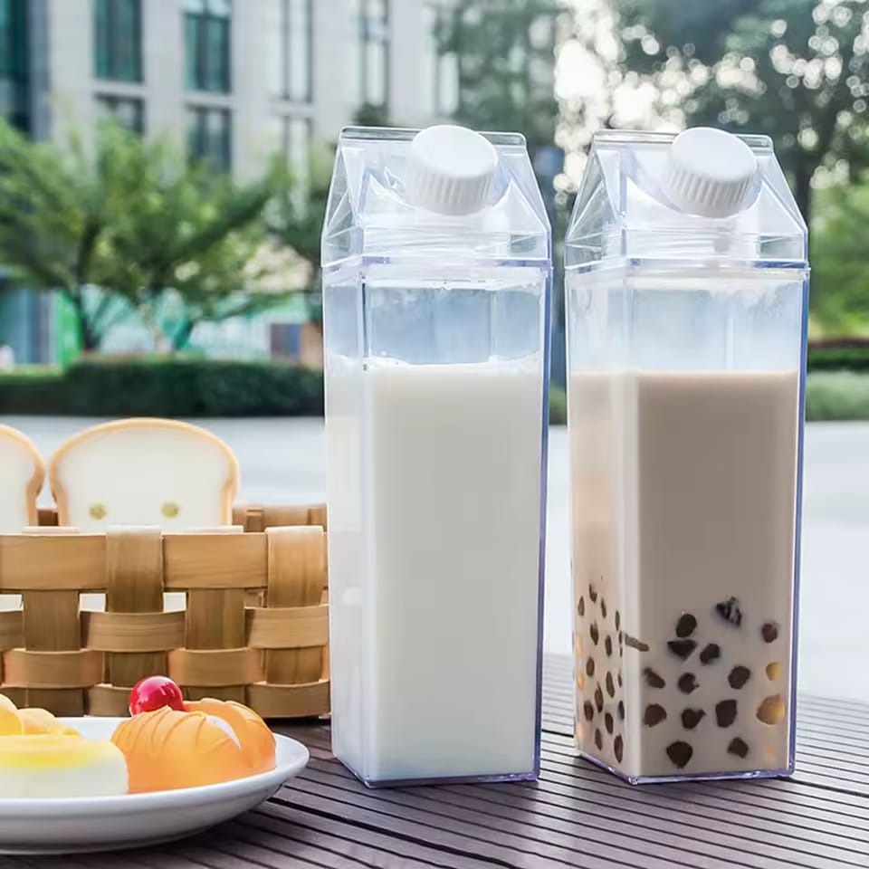 Reusable Transparent Bottle for Milk