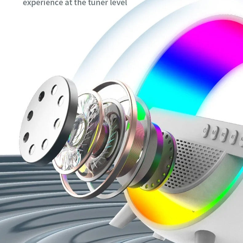 G Shaped RGB Light Table Lamp with Wireless Charger