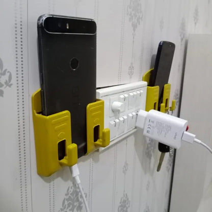 Multifunction Punch Free Wall Mounted Mobile Holder
