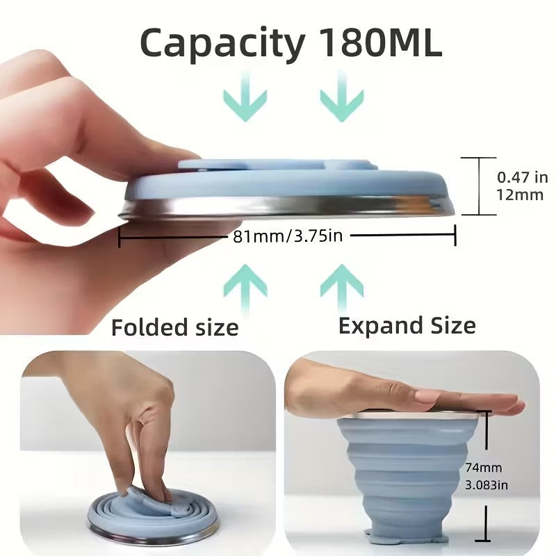 Portable Silicon Folding Glass