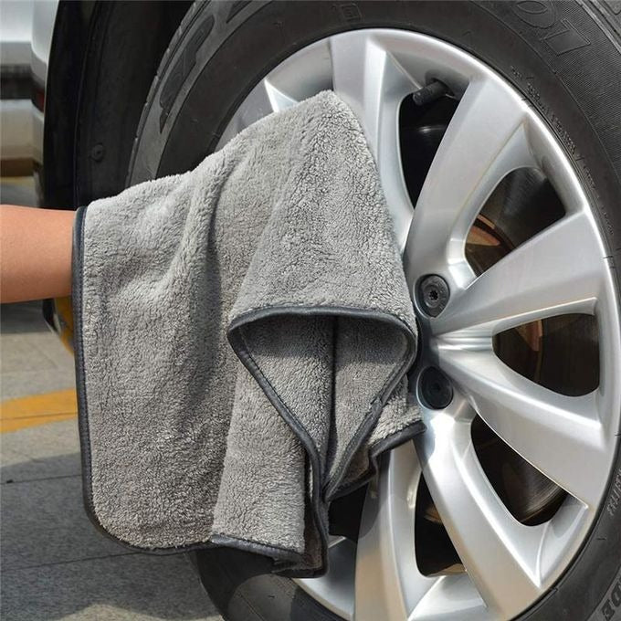 Small Grey Microfiber Towel (24*24 CM)