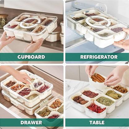 8 Compartment Snack Storage Box