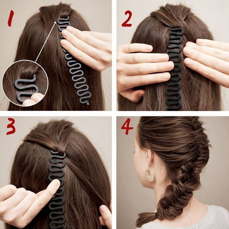 1 ps Fashion Hair French Braid Clip (Hair Bun Maker).