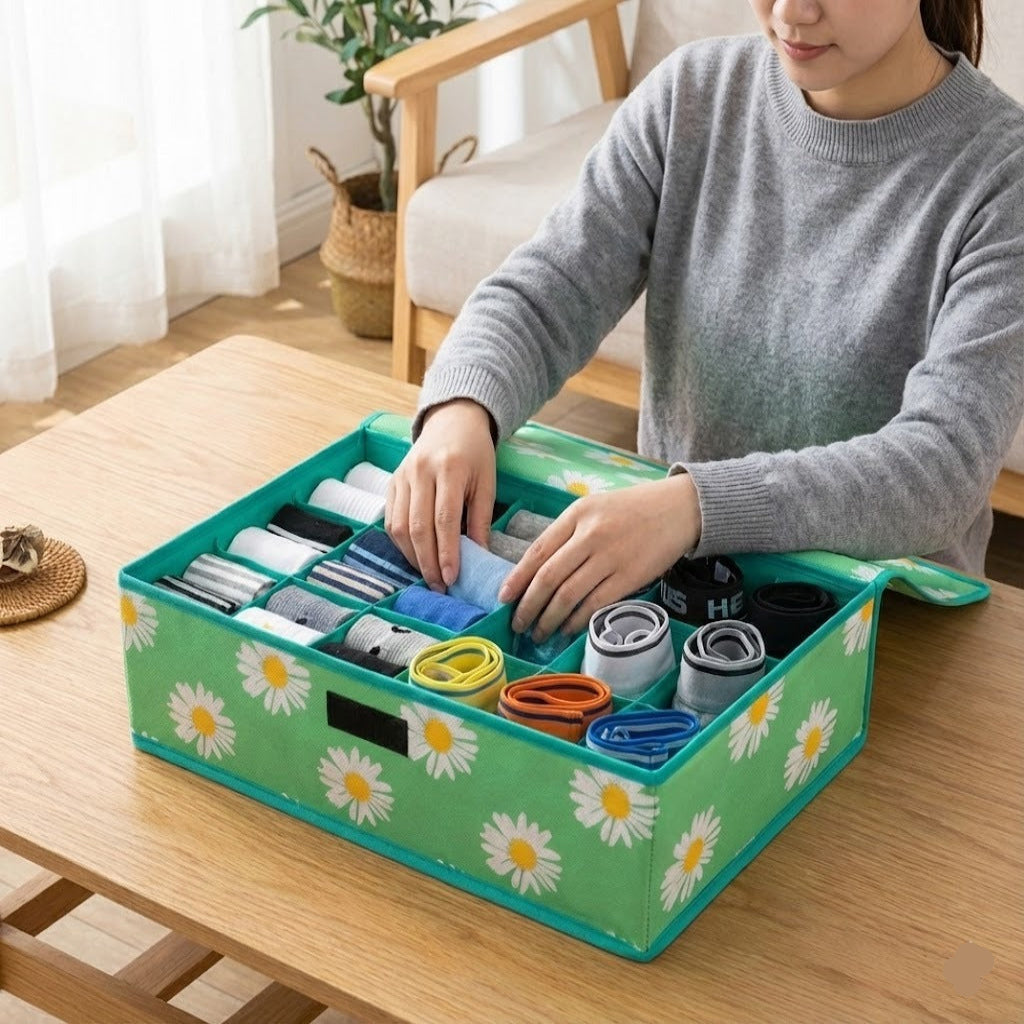 24 Grids Foldable Sock Organizer