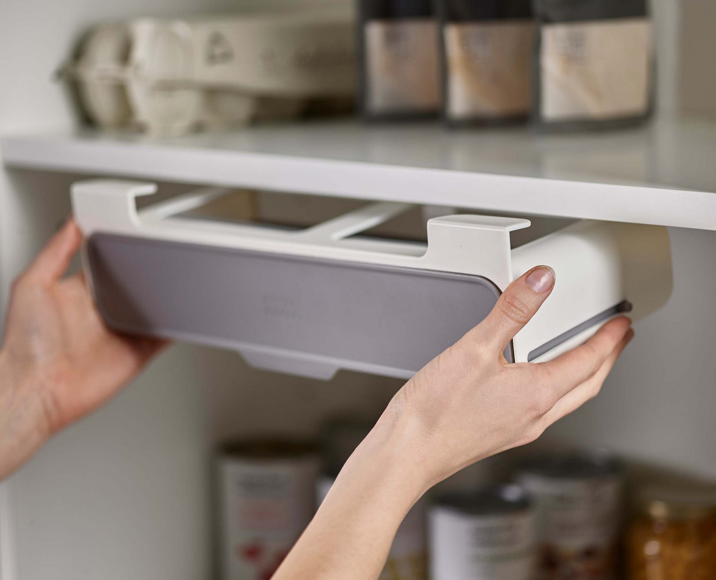 Wall Mounted Under Shelf Spice Storage Rack