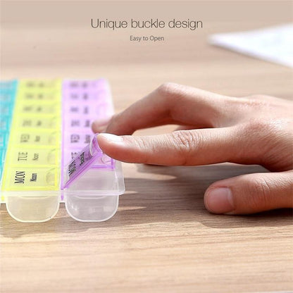 21 Compartment Pill Storage Case