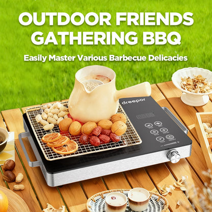 Electric Single Burner Stove with Timer Touch