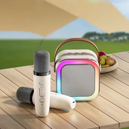 Wireless Mini Speaker With LED Light And Mic