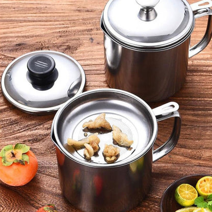 Stainless Steel Oil Pot (1.3 L)