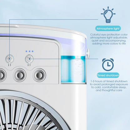 3 In 1 USB Mist Cooling Fan