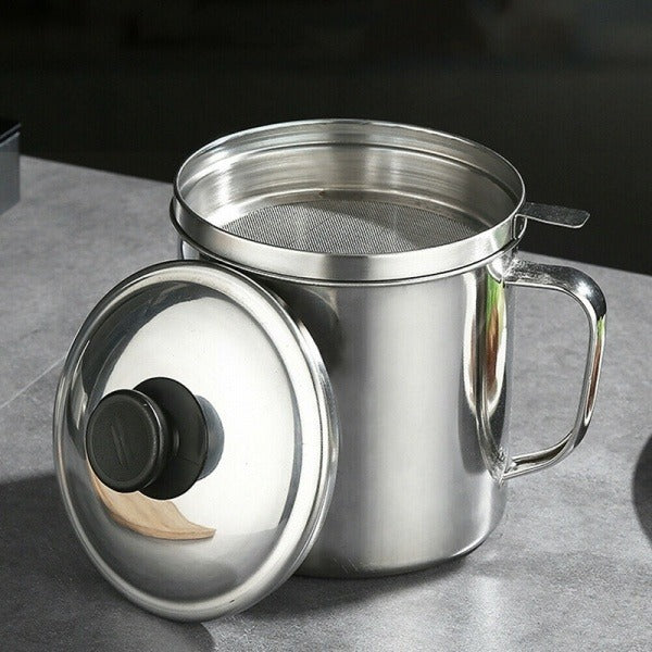 Stainless Steel Oil Pot (1.3 L)