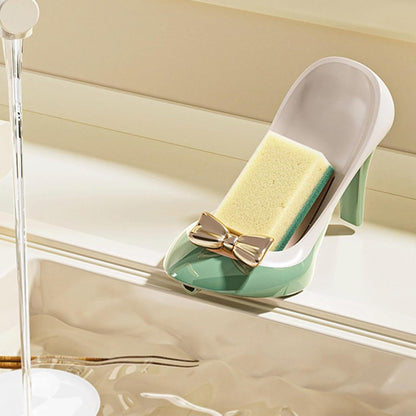 Elegant Heel Shape Drain Soap Box