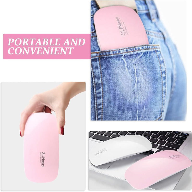 6W UV LEDs USB Nail Phototherapy Portable Machine