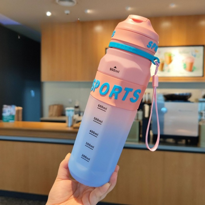 Unique Design Sports Water Bottle with Strap