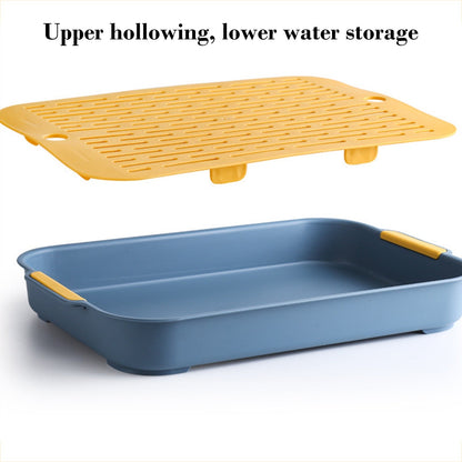 Anti-Slip Double Layer Drain Tray