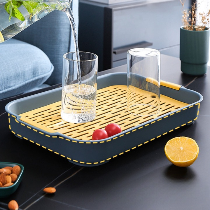 Anti-Slip Double Layer Drain Tray