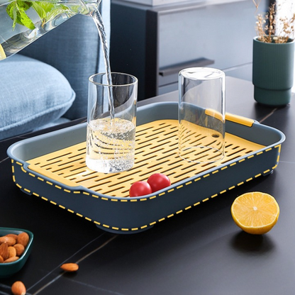 Anti-Slip Double Layer Drain Tray