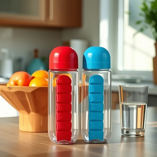 7 Grid Creative Medicine Box with Water Bottle