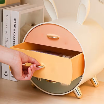 3 Layer Makeup & Jewelry Storage Organizer