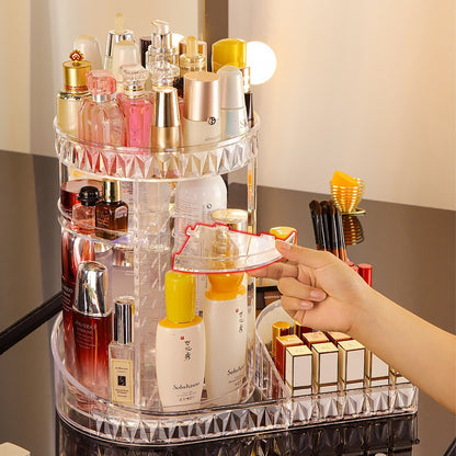 360 Rotating Acrylic Cosmetic Storage Organizer