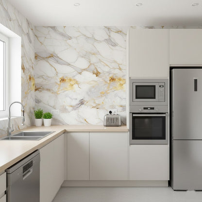 Self Adhesive Foamic Marble Sheet (118x24 Inch)