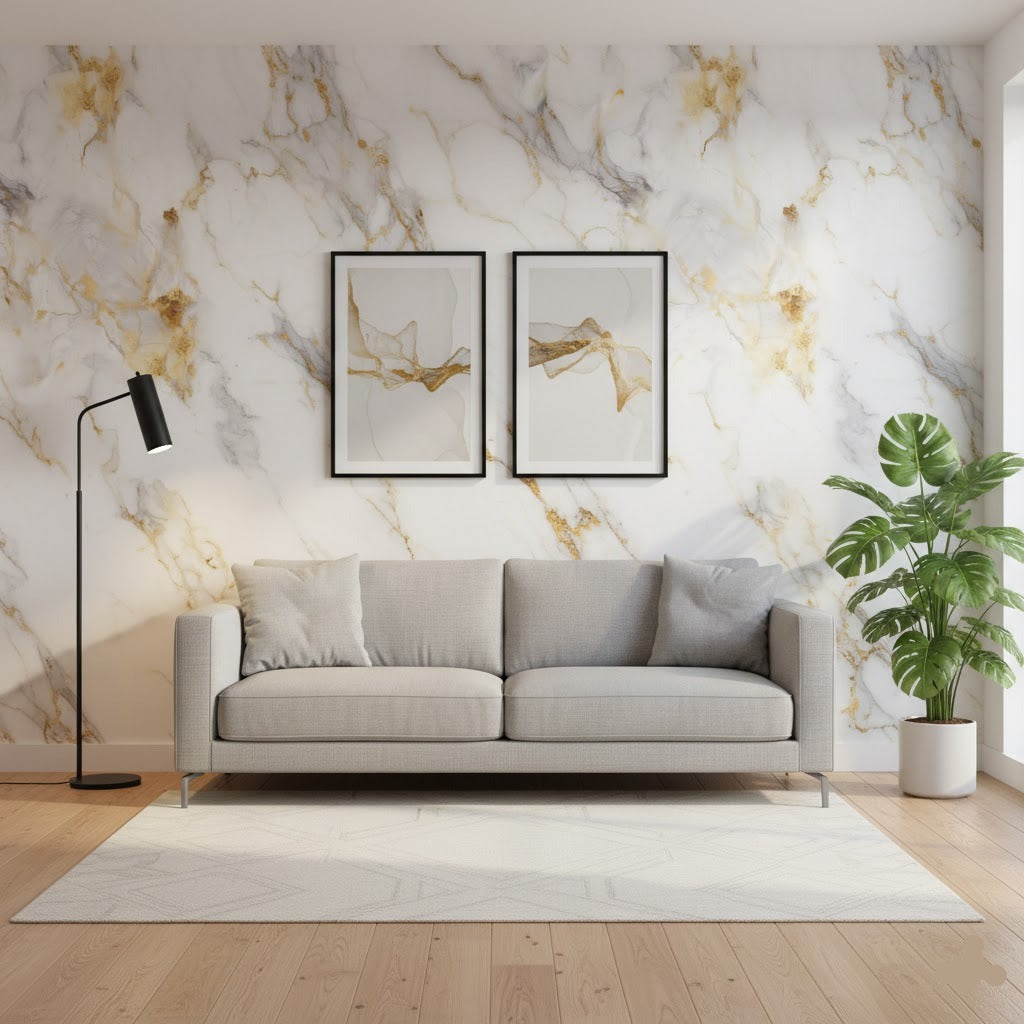 Self Adhesive Foamic Marble Sheet (118x24 Inch)