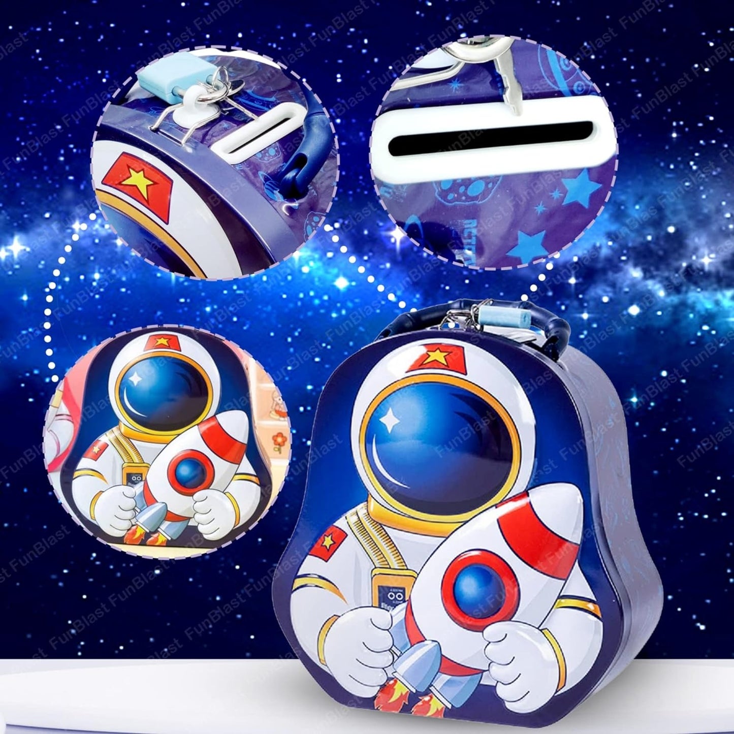 Astronote Space Metal Money Saving Box