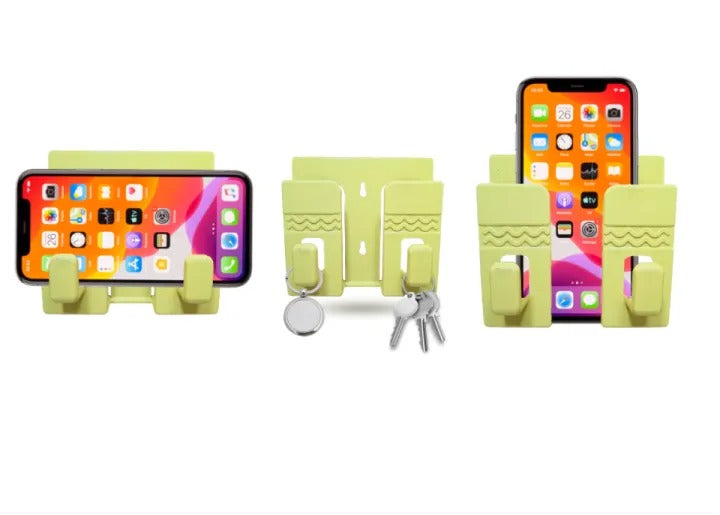 Multifunction Punch Free Wall Mounted Mobile Holder