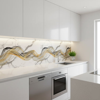 Self Adhesive Foamic Marble Sheet (120x40 Inches)