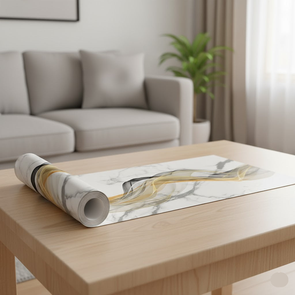 Self Adhesive Foamic Marble Sheet (118x24 Inch)