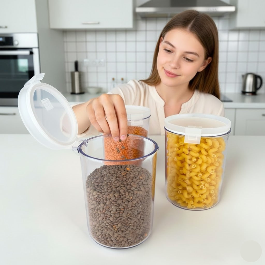 Acrylic Air Tight Food Storage Jar